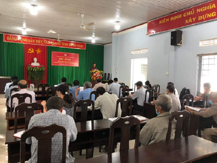 UBMTTQ thi tran Ea Drang to chuc Hoi nghi tong ket cong tác mat tran nam 2021 1